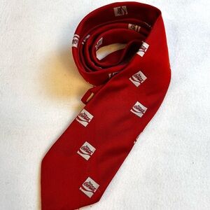 Vintage Prince Consort Polyester Coca Cola Logo Necktie